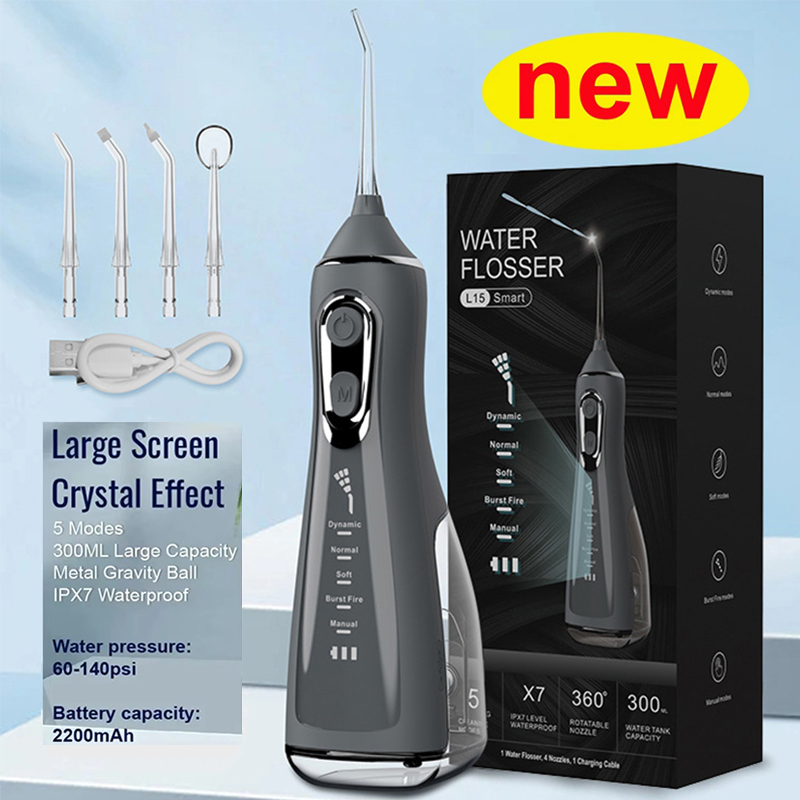  Oral Irrigator Dental Water Flosser For Teeth Portable Mouth Washing Machine Rechargeable Dental Water Jet For Dental Cleaning 