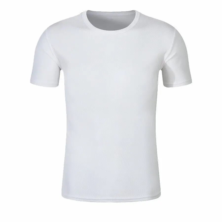 Sublimation Quick Dry Short Sleeve Sport T Shirt Blank Tshirt Polyester Breathable Sportswear For Heat Print Logo Image