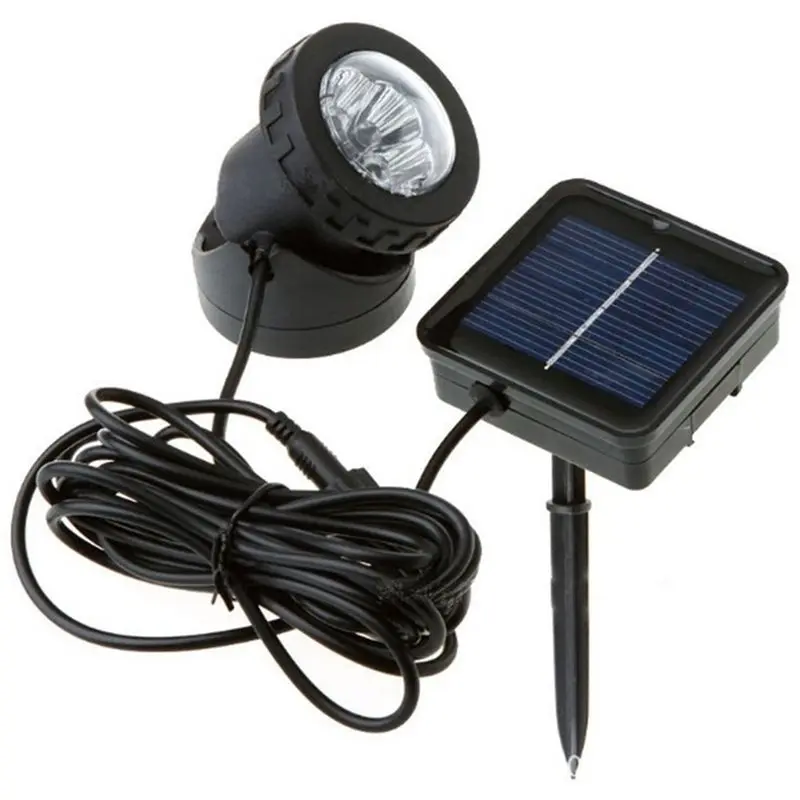Solar Pond Spotlights, 6 LED Solar Underwater Lights Waterproof Submarine Landscape Security Lighting For Outdoor Patio