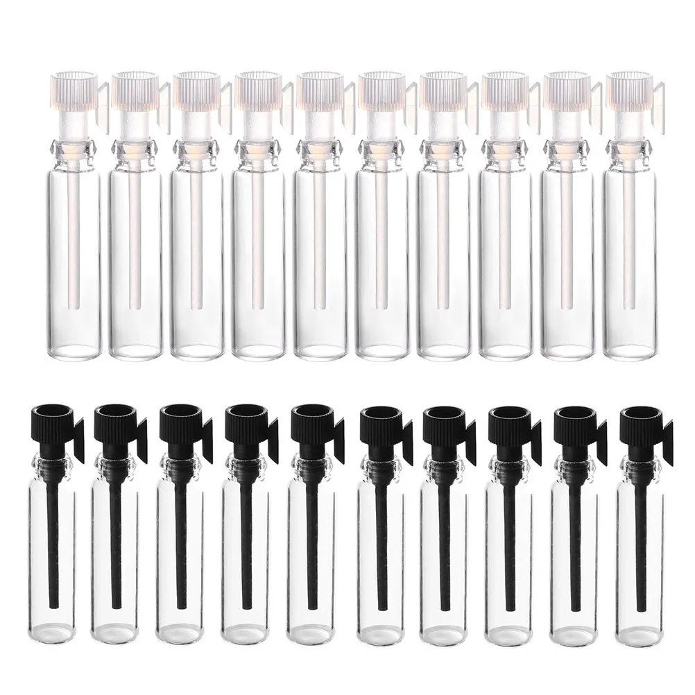

100 Pcs Perfume Sample Bottles Empty Glass Test Tube Containers for Travel Fragrance Mini Cologne Storage Vials
