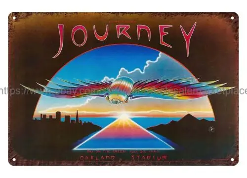 1980 Journey Concert Poster metal tin sign metal yard signs sign