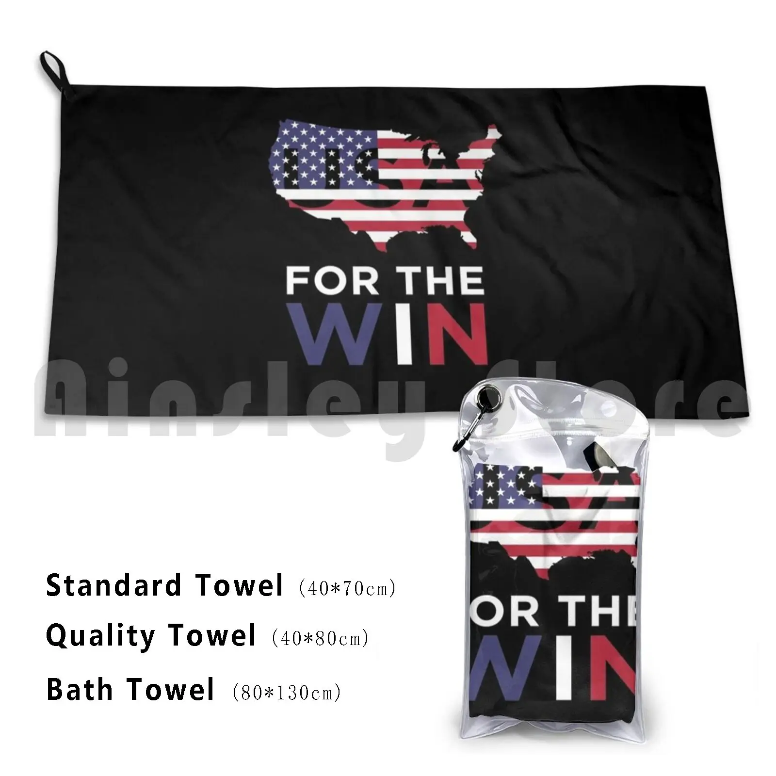 Usa For The Win Custom Towel Bath Towel Us Usa United States Of America America Win United States Of America