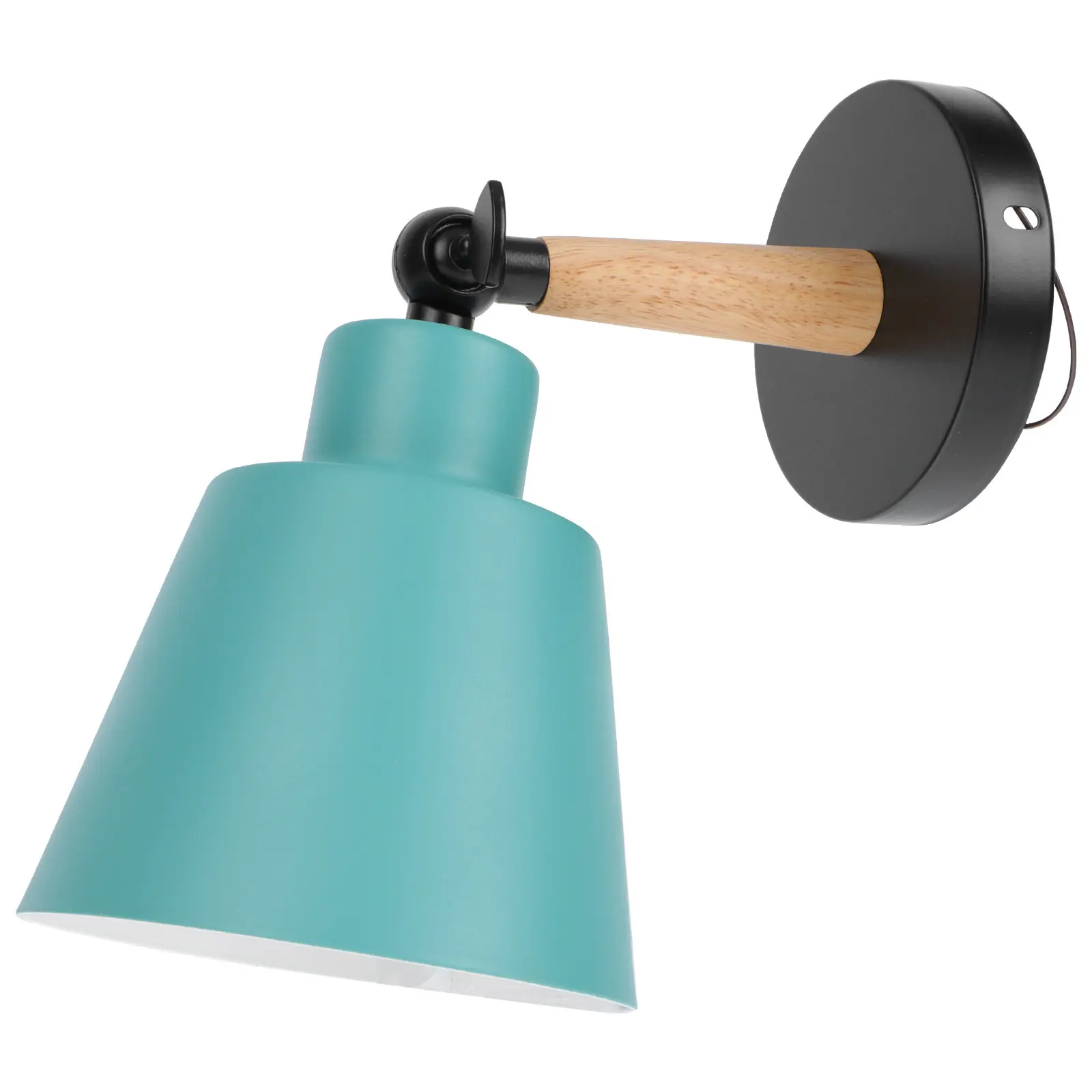 1-個北欧ウォールライトモダンなシンプルなデザイン木製金属素材屋内廊下寝室ランプ装飾的なアンビエント照明