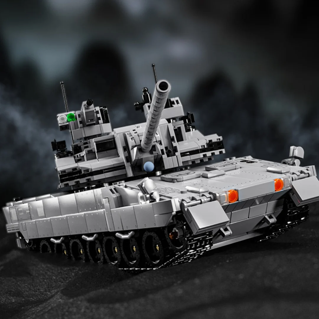 2252PCS EMBT-stijl 4e generatie gevechtstank bouwstenen, 16,4 inch militaire modelkit, DIY collectible decoratie speelgoed