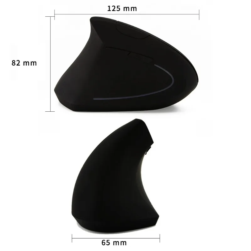 2.4G Wireless Vertical Mouse Battery Powered Vertical Ergonomic Upright Game Mouse Optical Mouse For Computer Laptop Gaming