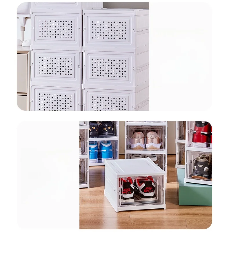Schuh-Organizer Mit 6 Fächern – Verstellbar (9,4-19,9 Cm), Transparent, Platzsparend