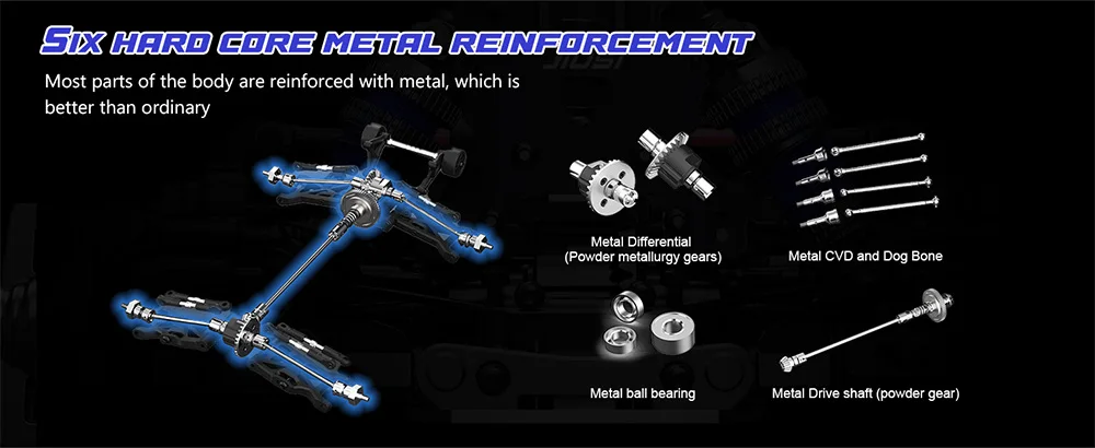 JIUSI WB12 PRO off-road racing buggy with competition-ready suspension