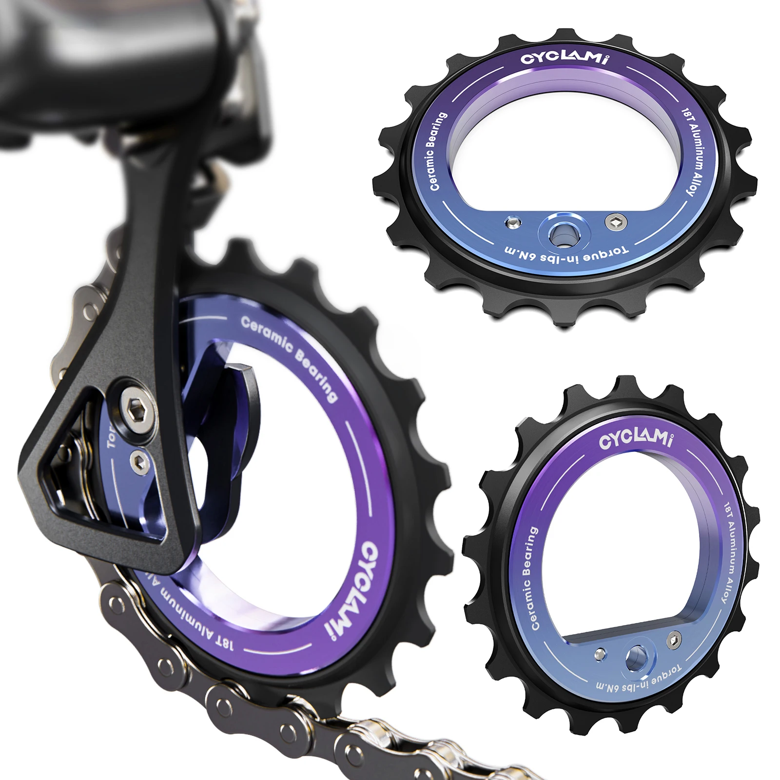 

18T Bicycle Jockey Wheel 9/10/11 Speeds Rear Derailleur Ceramic Pulley Bike Guide for Shimano R8000 R7000 MTB Road Bicycle Part