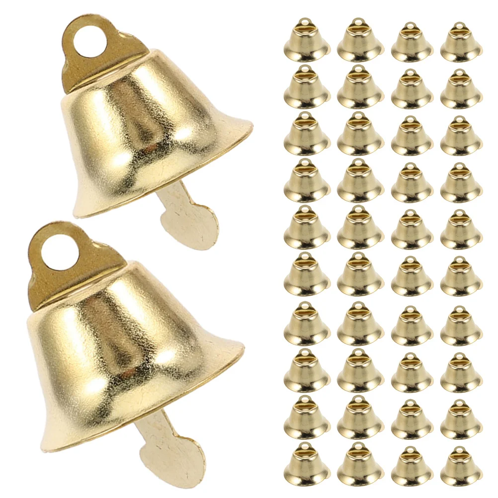 

200Pcs Christmas Bells Gold Mini Open Trumpet Bells for Wedding Crafts Holiday Decorations DIY Ornaments Bell Ornaments