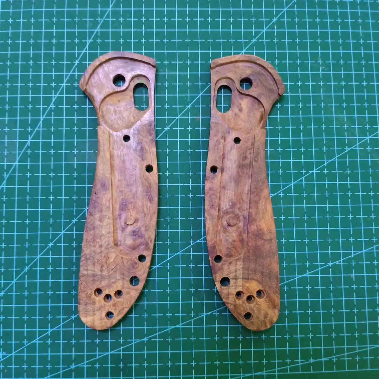 1 Pair Replacement Wooden Grip Handle Scales For Benchmade Griptilian 551 DIY EDC Accessories