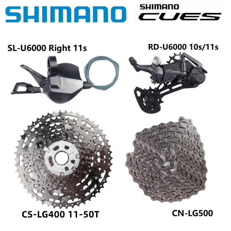 

Shimano U6000 U6020 Mini Groupset 10s 11s SL RD-U6000 CUES Series CS LG400/LG300 Cassette LG500 Chain 10/11Speed MTB Bike Part