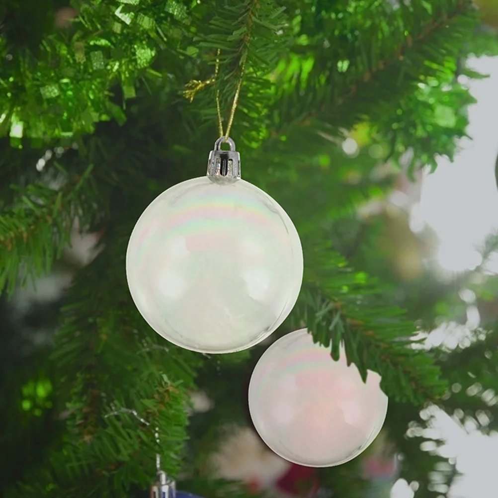 

40Pcs Christmas Balls Decorative Plastic Ornaments Hanging Xmas Tree Decorations Party Supplies Xmas Hanging Christmas Balls