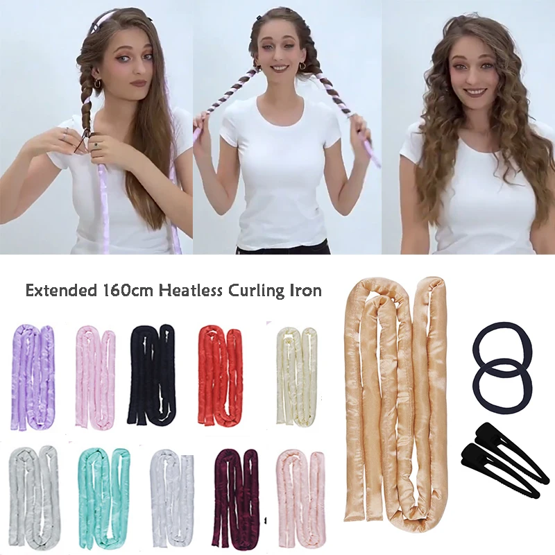 

Hair Curler No Heat Hair Curlers Rollers Heatless Sponge Extra Long Hair Tools Heatless Hair Curler Lazy Curly Hair Products