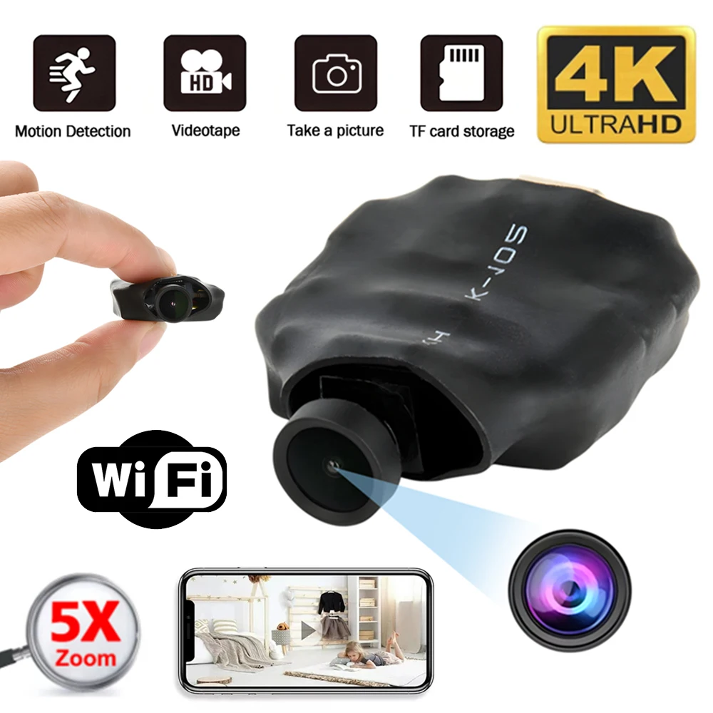 Mini Camera 1080P HD DIY Cam Module WiFi Remote Monitoring Motion Detection Home Security Surveillance Camcorder Video Recorder