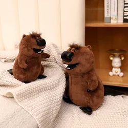 Kawaii Simulated Beaver Plush Doll Lifelike Beaver Plush Cute Plush Pillow Toy Soft Sofa Room Decoration Kid Birthday Xmas Gifts