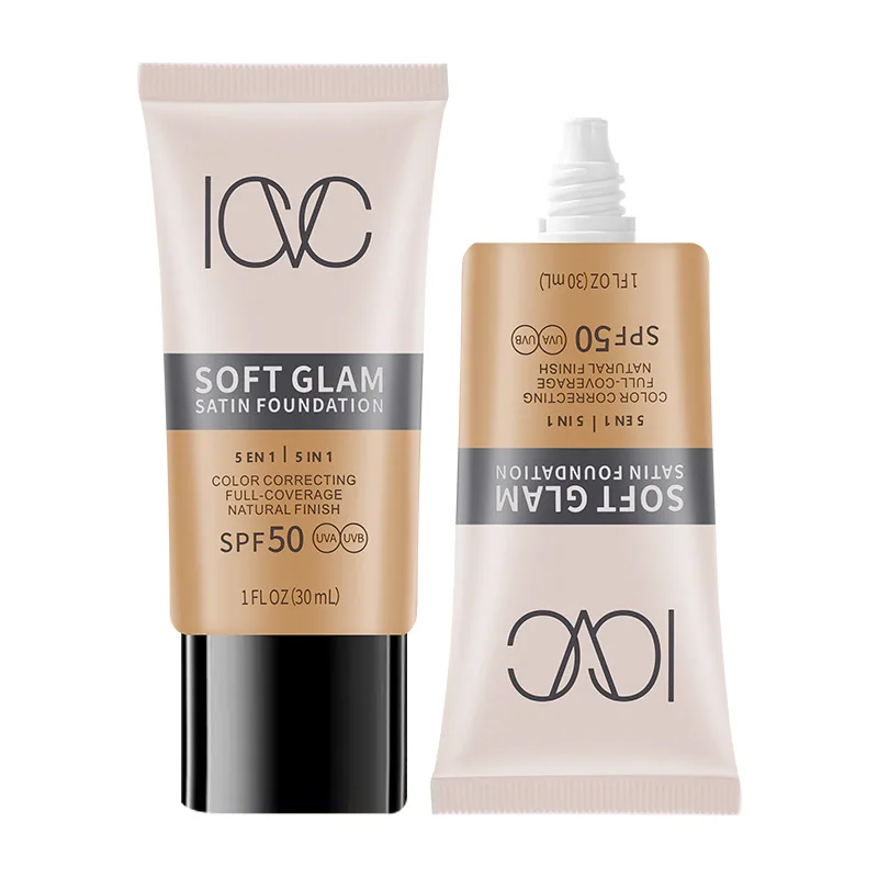 

ICVC Soft Glam Satin Foundation: Coverage, Nourishing, SPF 50, and Lightweight a Natural Glow