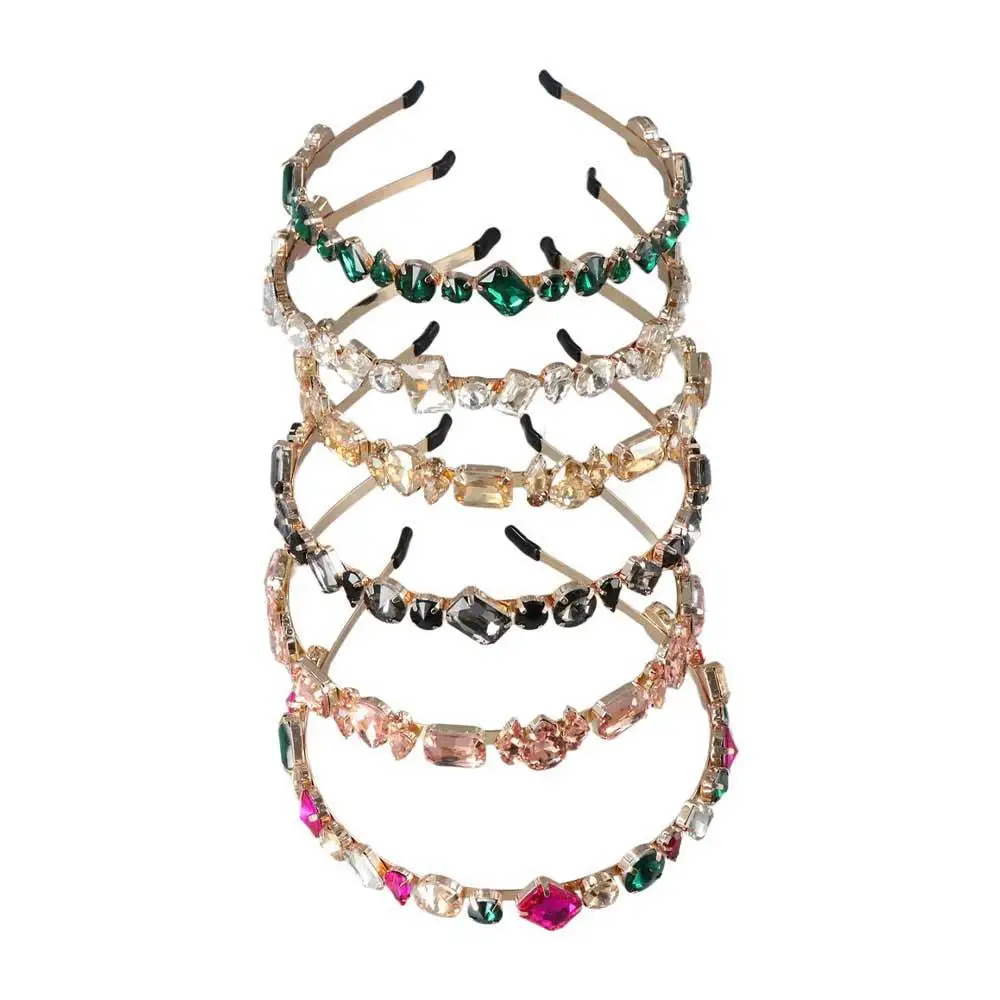 

Pressure Versatile Full Rhinestone Luxury Alloy Hair Accessories Crystal Hairband Rhinestone Headbands Headwear
