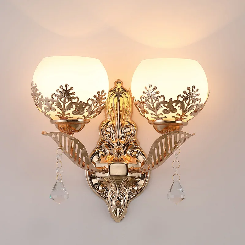

European Wall Lamp Retro Led Wall Light Living Room Home E27 Sconce Lamps Metal Bar Corridor Lighting Indoor Decoration