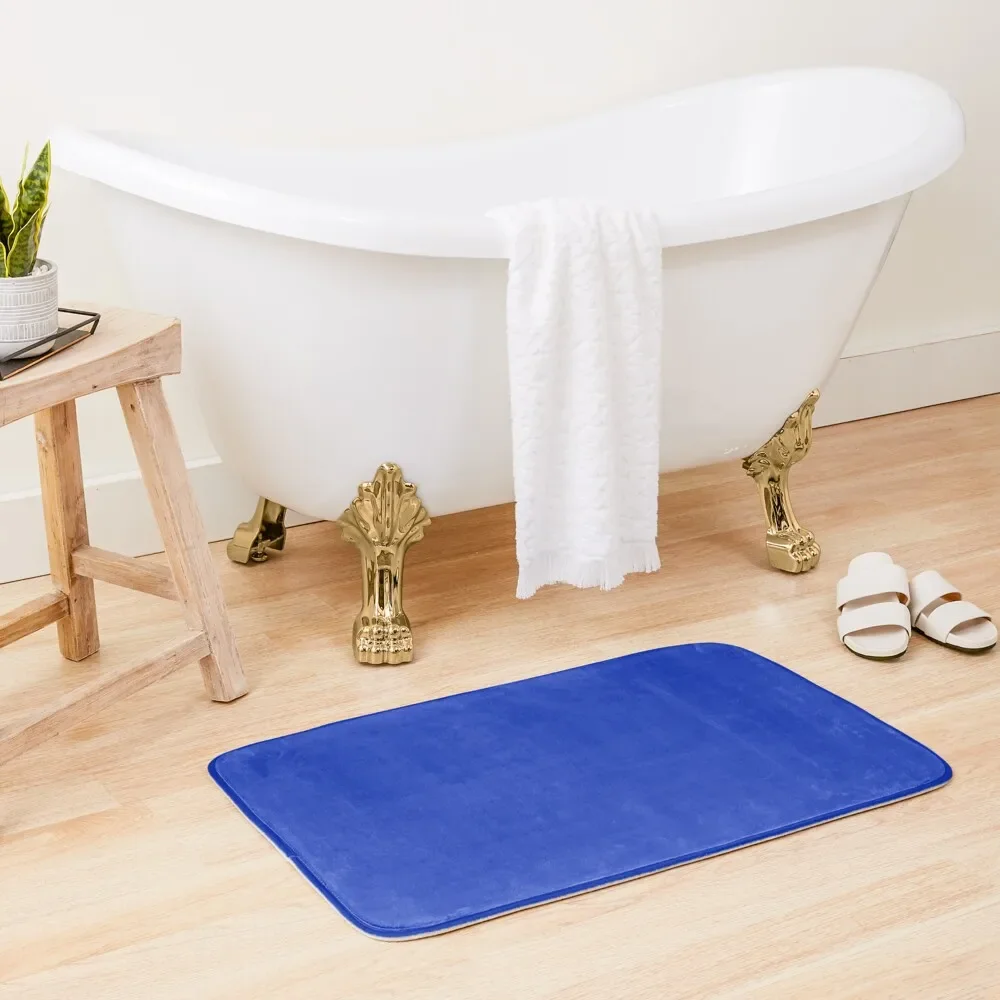 

Just Color Plain Blue: Cobalt (bold vivid blue) Bath Mat Mats For Bathroom And Toilet Absorbent Bathroom Non-Slip Bathtub Mat