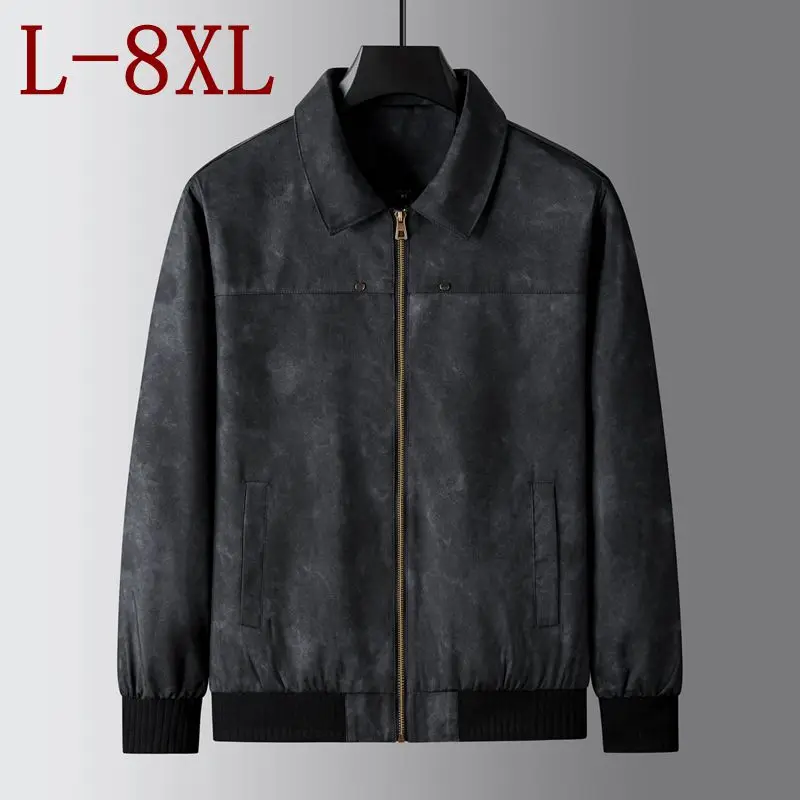 8XL 7XL 6XL 2026 New Autumn Leisure Windbreak Jacket Man Clothes Waterproof Brand Jackets Coat Male High End Loose Outwear