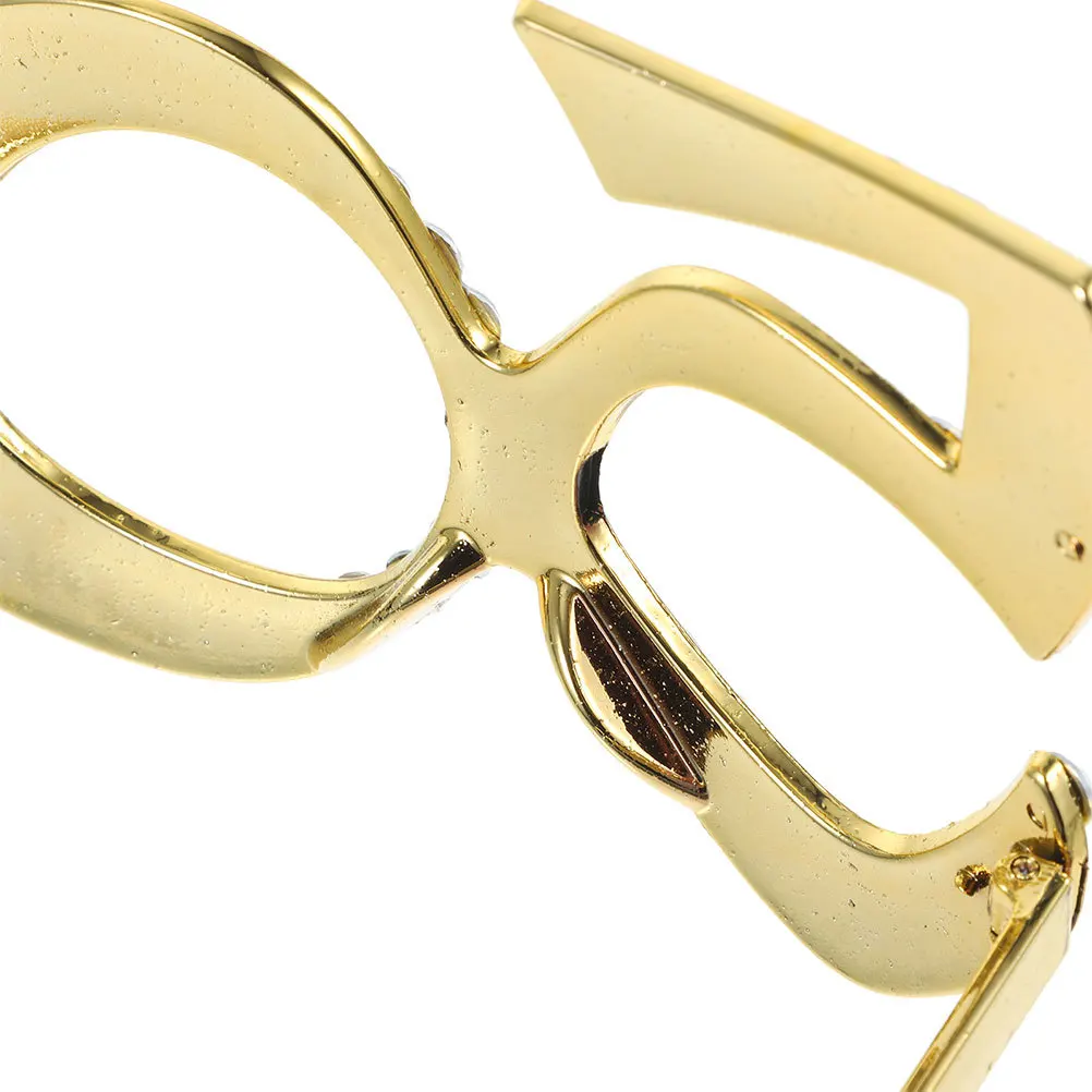 

2pcs 50th Birthday Glasses Rhinestone Adult Party Favors Photo Prop Anniversary Celebrations Eyewear Supplies