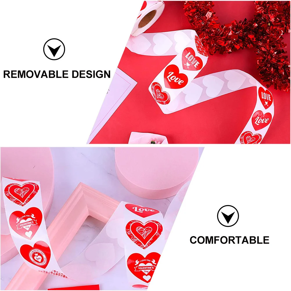 

1 Roll High-Quality Love Themed Stickers Waterproof Seal Labels for Valentine's Day Gift Packaging Party Favors Craft Projects