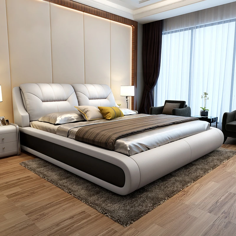 

Storage Organiser Bedroom Bed Wood Aesthetic Hotel Bedroom Bed Modern Luxury Cama Matrimonio Multifuncional Home Furniture