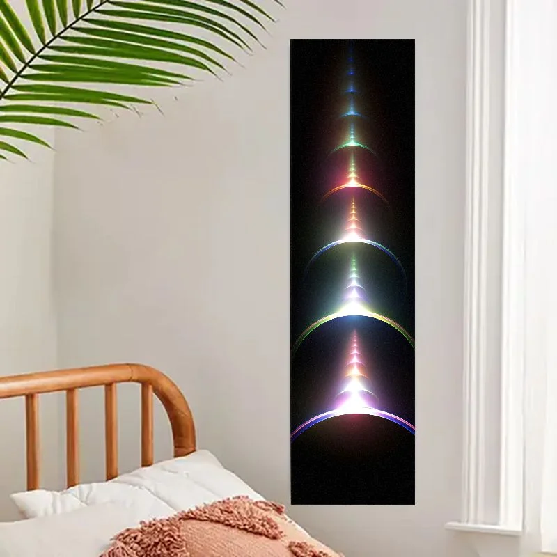 VIKAMA Vertical Purple Galaxy Tapestry, Nebula Space Starry Sky Cosmic Boho Bedroom Living Room Decor