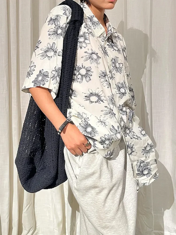Magliano 25ss daisy print casual silhouette digital direct injection shirt