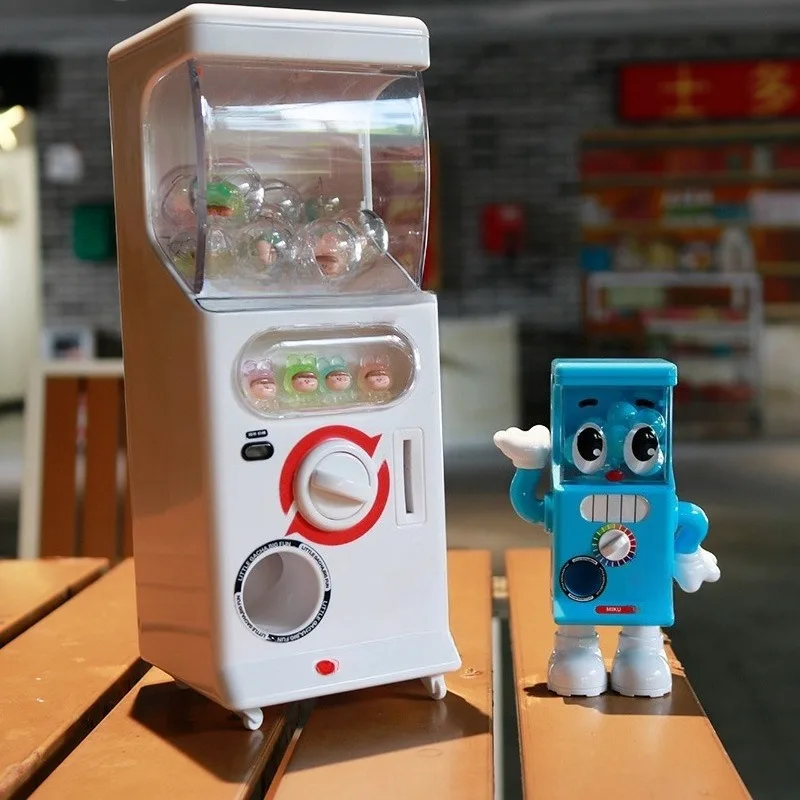 Mini Gachapon Arcade Gum Capsule Toy Candy Machine Vending Machine Sliding Door Gachapon Machine