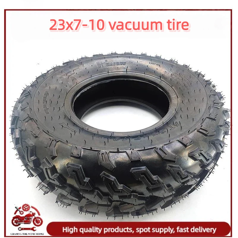 

10 inch front tires 4PLY 23 X 7-10 tires suitable for go kart, beach bike, off-road vehicle ATV Buggy. Off road use only