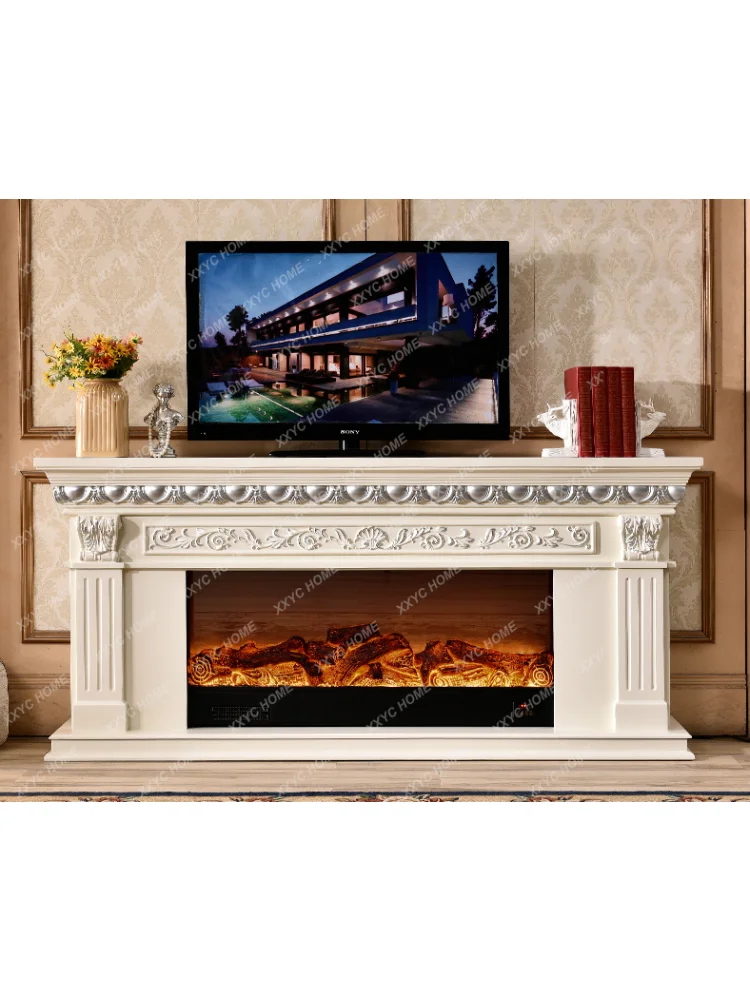 Electronic Fireplace Heater Home Decorative Cabinet Simulation Flame TV Cabinet Wall Fireplace Core Stove Decorative Cabinet