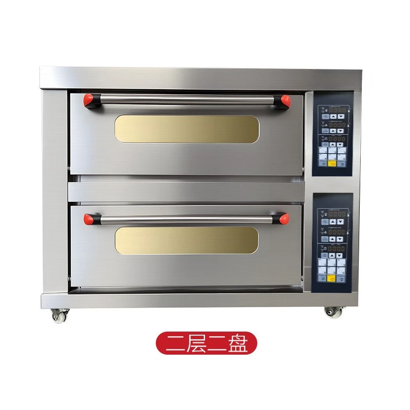 Electric oven commercial two-layer large-capacity bread and cake shop pizza baking liquefied gas gas gas oven