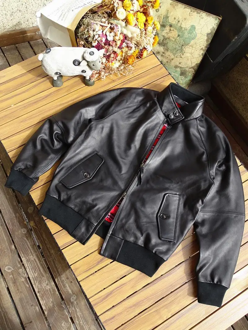 

Harringto G9 Премиум из овчины Мужчины Женщины Jaet Застежка-молния Faion Urban ort Sle Свободный крой Молодежный кожаный Jaet