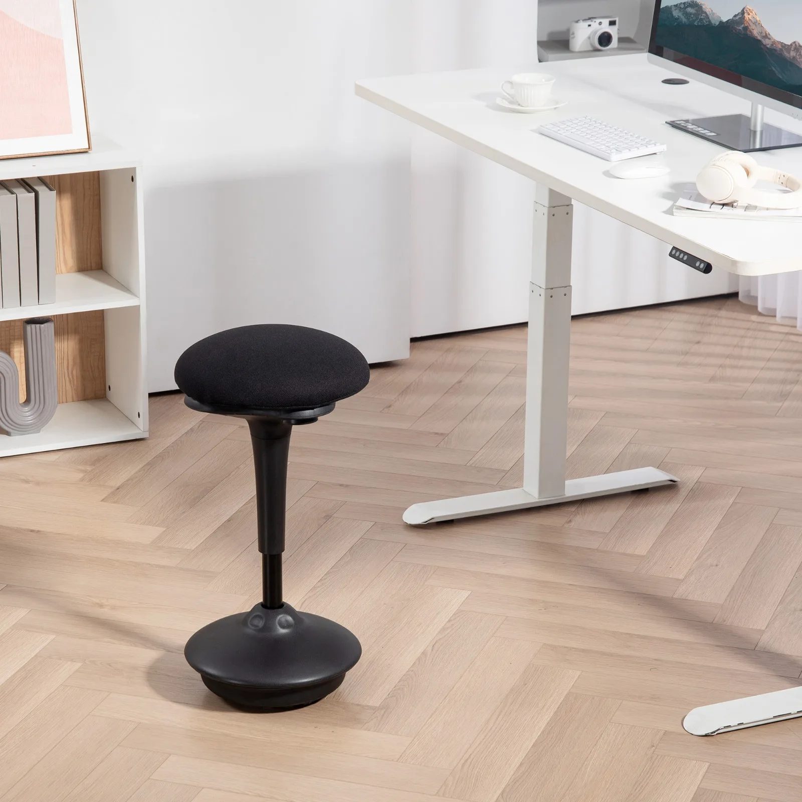 

Adjustable Active Standing Stool with Rocking Motion