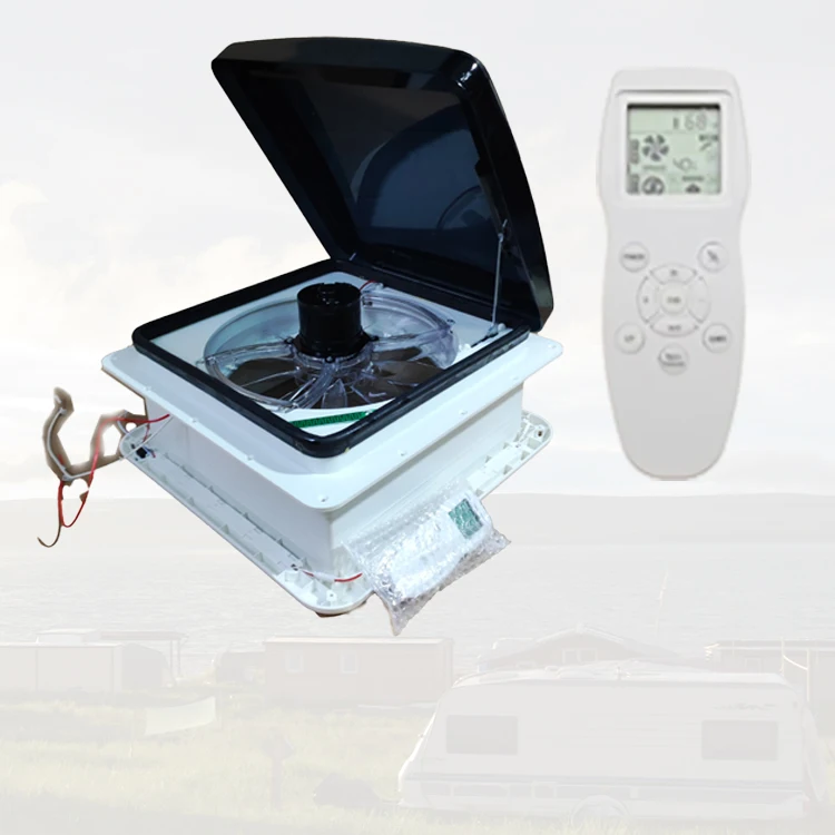 Most Popular 12V RV Roof Ventilation Fan Camper Van Caravan Motorhome 400*400mm Electric Trailer RV Skylight