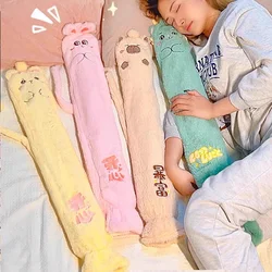 Hot Water Bottle Rubber with Soft Cover(0.7-1.5 Liter) Extended Hot Water Bag for Pain Relief, Neck, Shoulders and Knee, Warmer