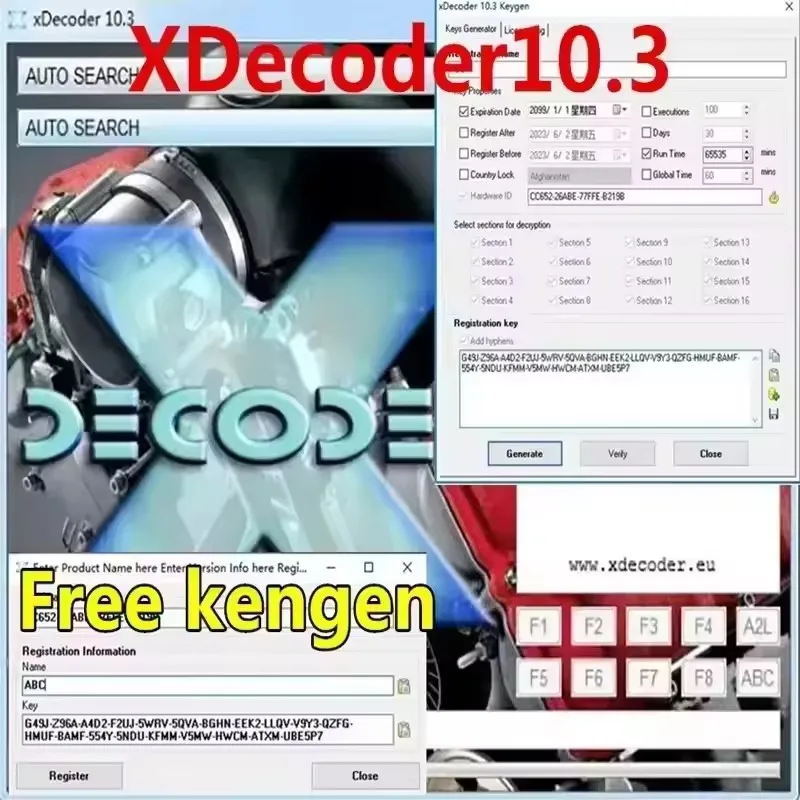 2026 Xdecoder 10.3 Full Version DTC Remover Crack for Hyundai/VAG EDC15 EDC16 EDC17 - Keygen Included - DTC off Delete Software