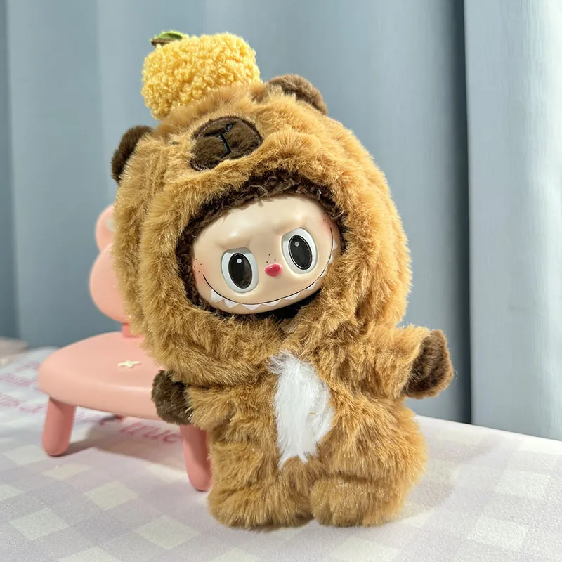 

Cute Clothes for 17cm Labubu Idol Dolls Plush Doll'S Clothes Kawaii Accessories No Doll Korea Kpop Exo Clothing Hoodie Outfit