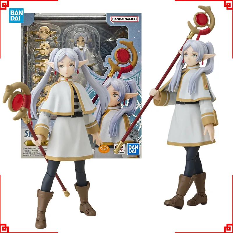 

Bandai Frieren Beyond Journey s End Anime Figure SHF Frieren Action Figures High Poseability Collectibles Model Toys Boys Gift