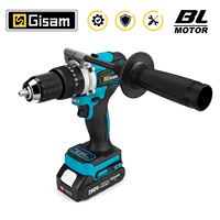 650NM Brushless Electric Drill 20+3 Torque Cordless Impact Drill Hammer Electric Screwdriver Power Tools For Makita 18V Battery