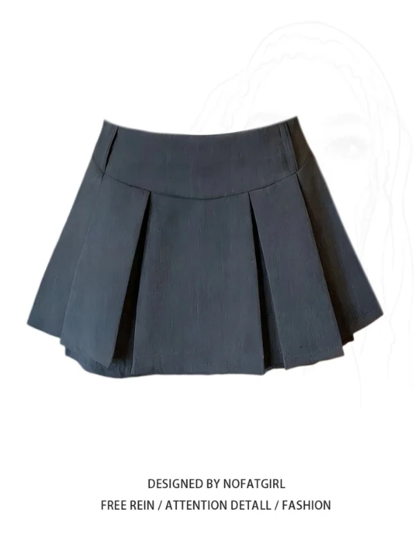 

plus Size Women's A-Line Skirt Autumn Winter New Sle High Waist Slimming Plaid Pleated Skirt College Sle Commute