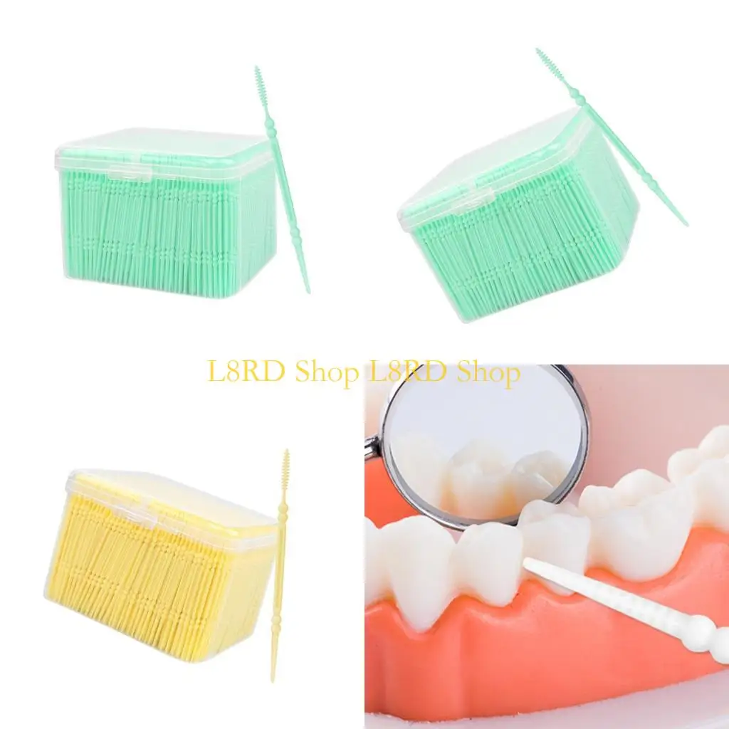 

L8RD Brushpick,Interdental Brushes and Dental Pick 2 in 1,Plaque Remover for Teeth