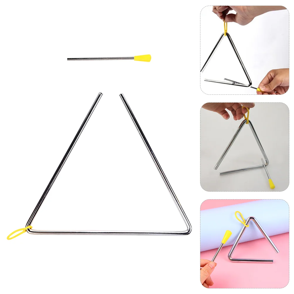 Triangle Iron Musical Instrument for Kids Instruments Percussion Abs Practice Child Toys