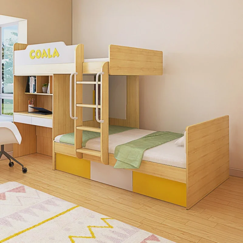 Tatami bed, staggered sister and brother bed, high and low , double , small family children's , multi-functional mother