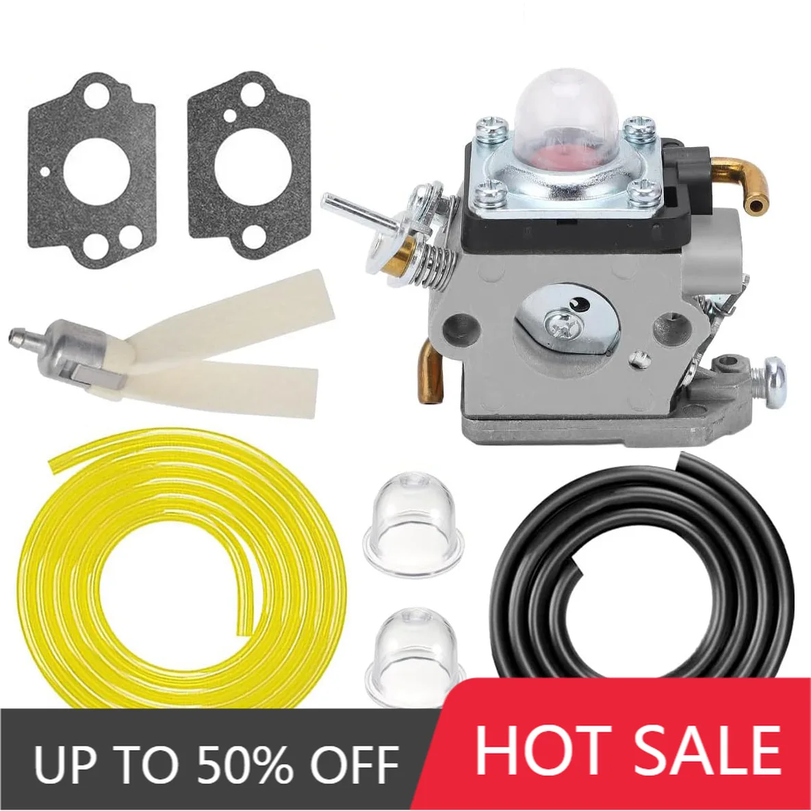 Suitable for Husqvarna 122HD45 122HD60 carburetor 523012401 596658301 HT2223T chainsaw kit lawn mower lawn mower