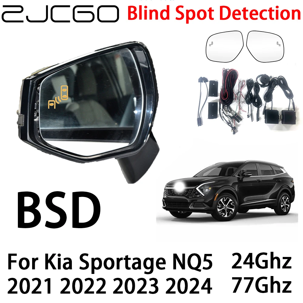 ZJCGO Car BSD Radar Warning System Blind Spot Detection Safety Driving Alert for Kia Sportage NQ5 2021 2022 2023 2024