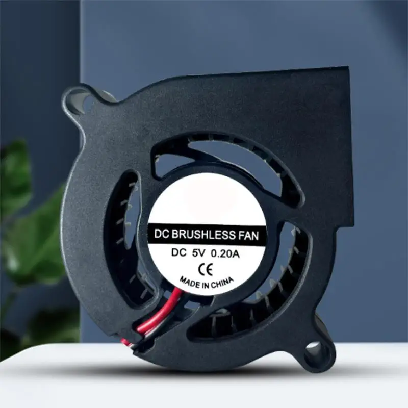 

DC5020 центробежный вентилятор охлаждения турбины DC 5 В 12 В 24 В воздуходувка масляный подшипник кулер интерфейс питания 2,54 клемма B1