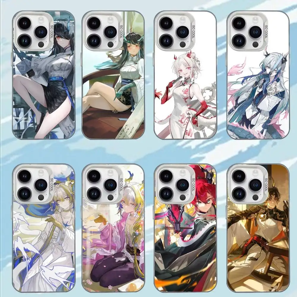 

A-Arknights SUI New Year Phone Case For iPhone 17,16,15,14,13,12,11,Mini,Pro,E,MAX White Candy Matte Shockproof Cover