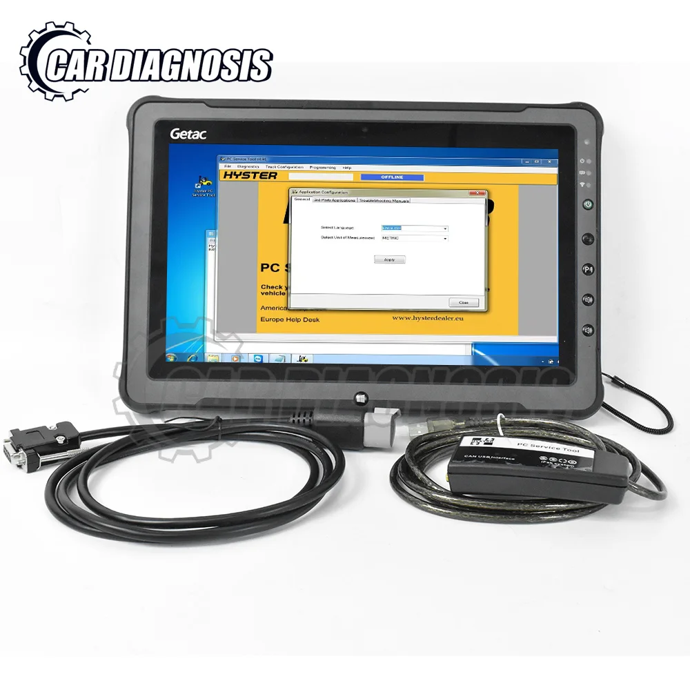 For Yale Hyster PC service repair tool Ifak system CAN USB interface forklift TRUCK auto diagnostic tool+F110 tablet